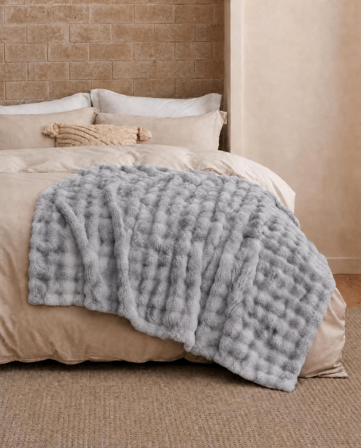 Ćebe Bubble Siva 200x220cm